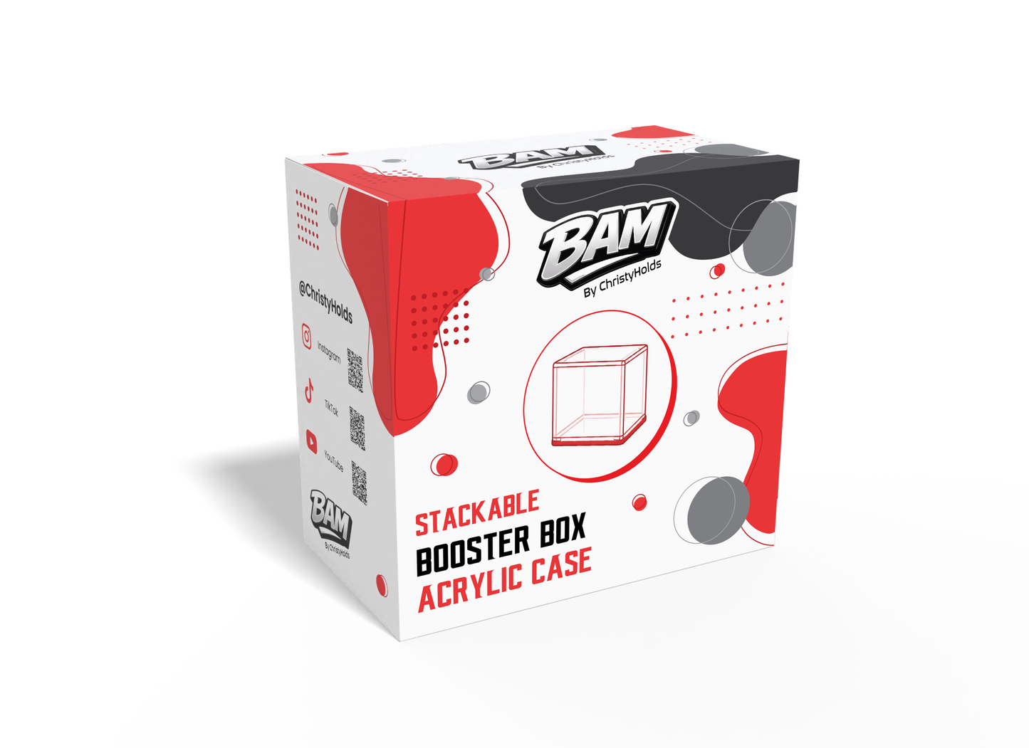 TCG Stackable Booster Box Acrylic Case